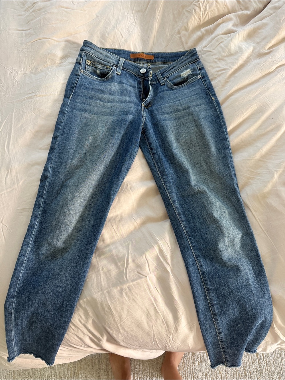 Joe's Jeans Women's Straight Leg Denim — Faded Blue Wash